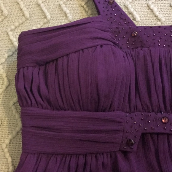 Max and Cleo Purple Formal/SemiFormal Empire Dress - Picture 8 of 16
